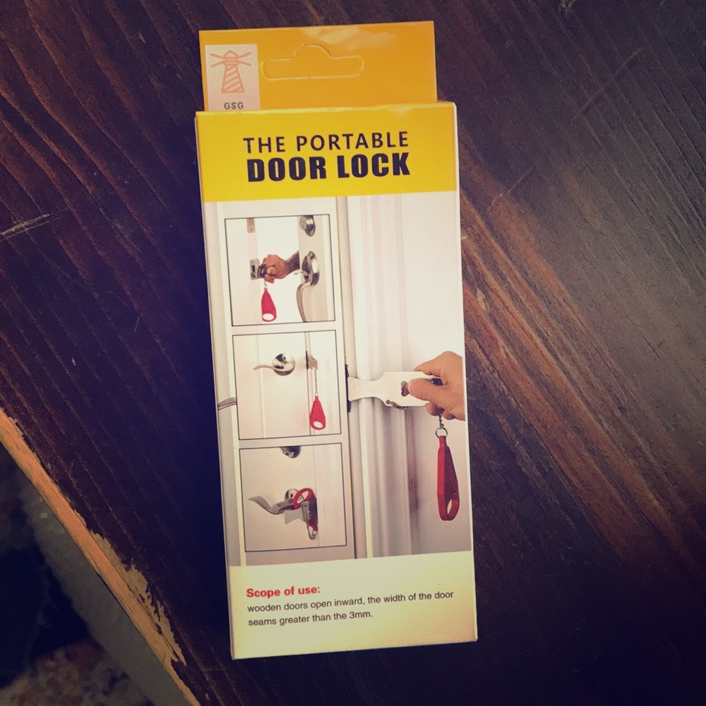 Portable Travel Lock - Great for Hotels + Rentals